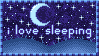 sleeping stamp