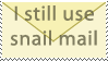 snail mail stamp